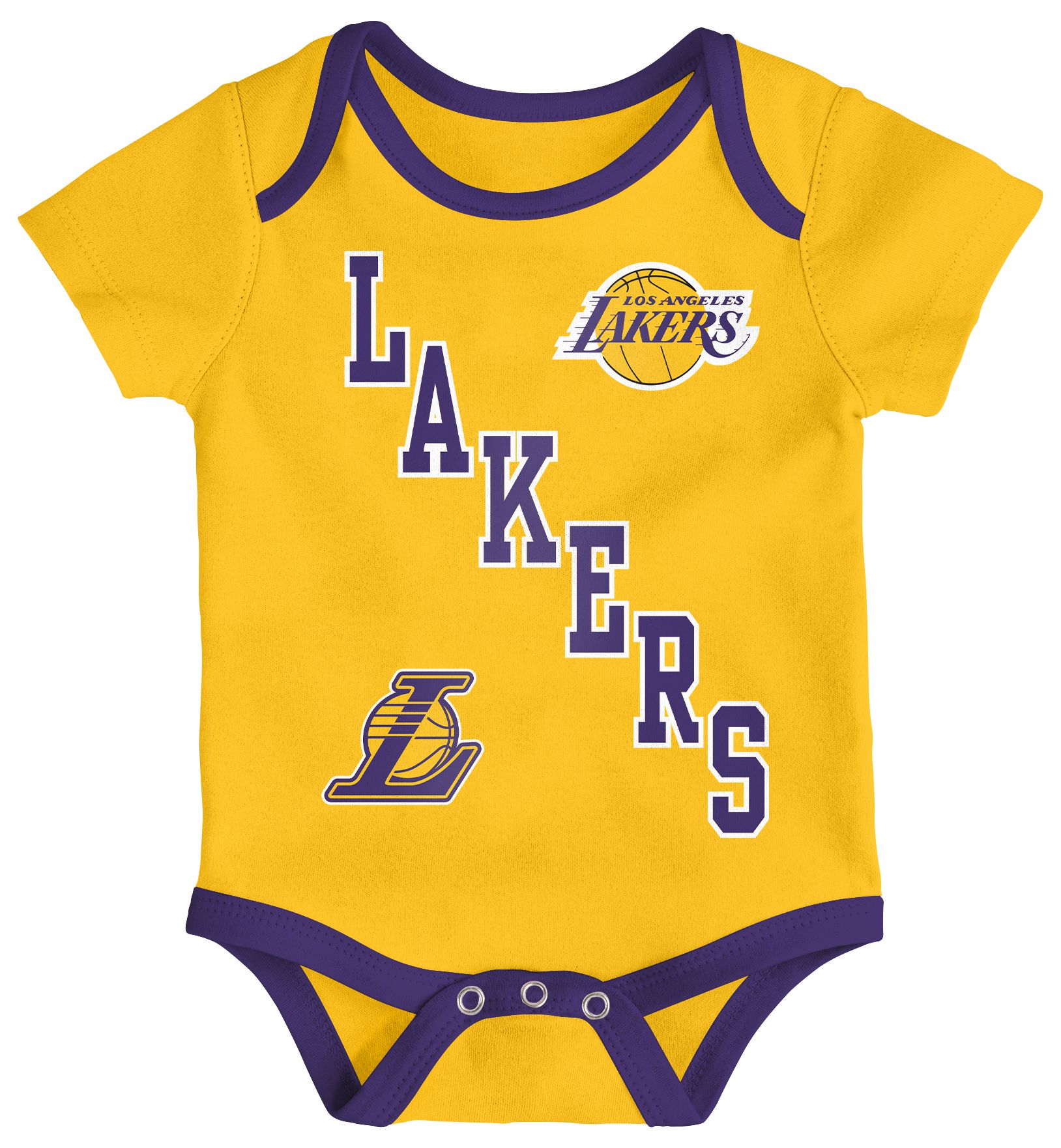 NBA Infant Los Angeles Lakers White Born To Hoop Creeper Set product image
