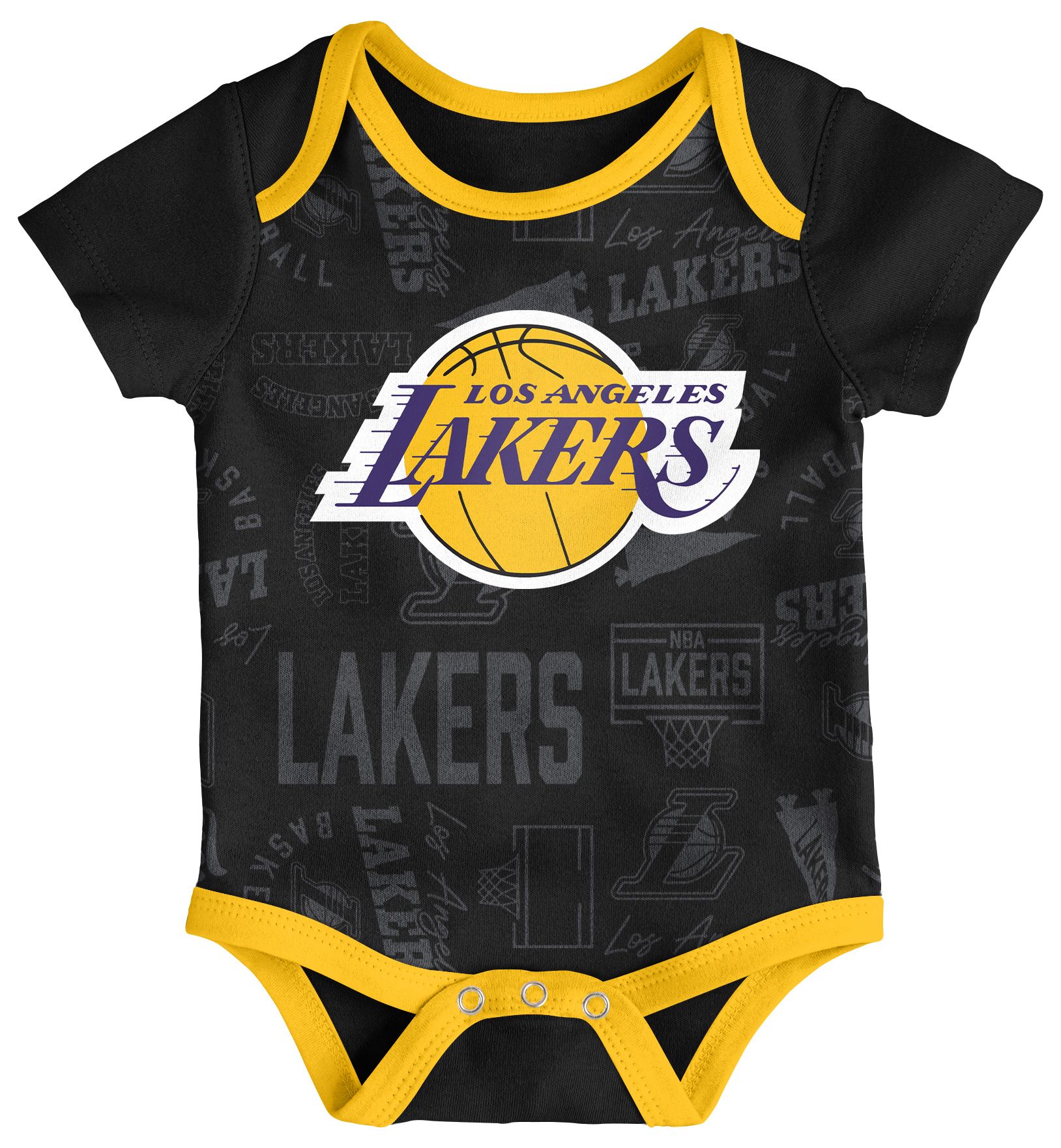 NBA Infant Los Angeles Lakers White Born To Hoop Creeper Set product image