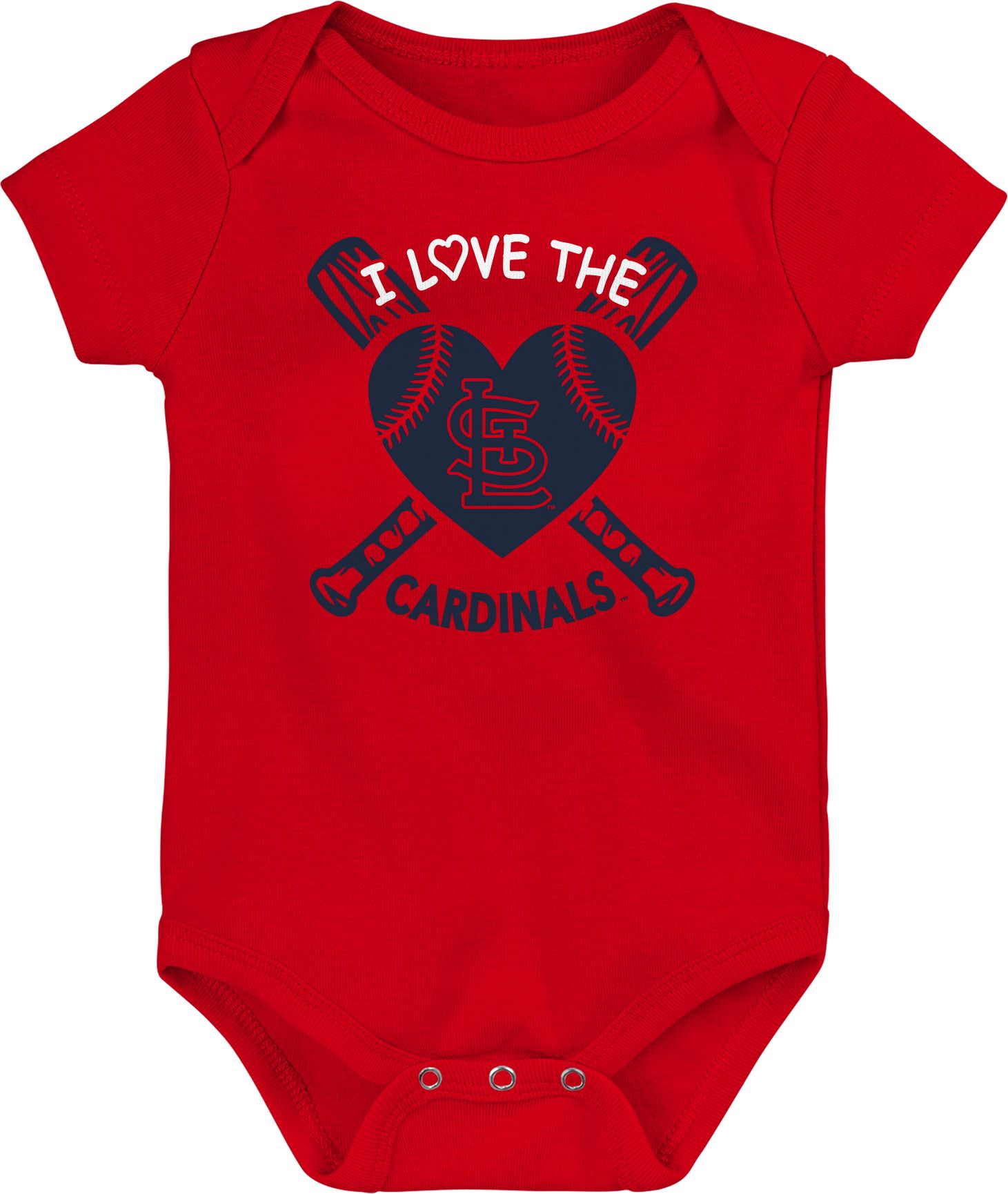 MLB Team Apparel Infant St. Louis Cardinals Multicolor 3-Piece Creeper product image