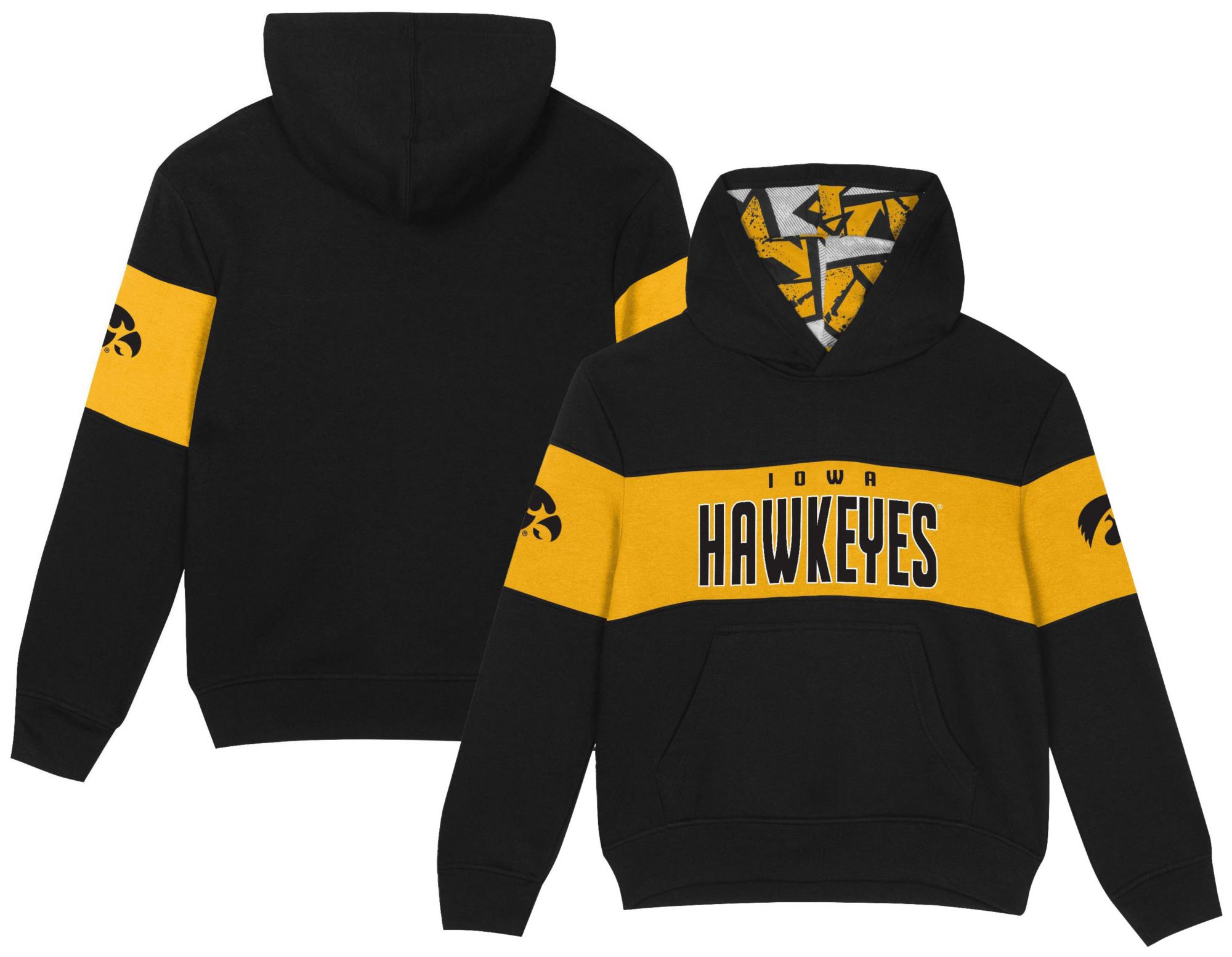Gen2 Little Kids' Iowa Hawkeyes Black Red Zone Hoodie product image