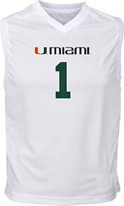 Men's adidas #1 Black Miami Hurricanes Authentic Basketball Jersey