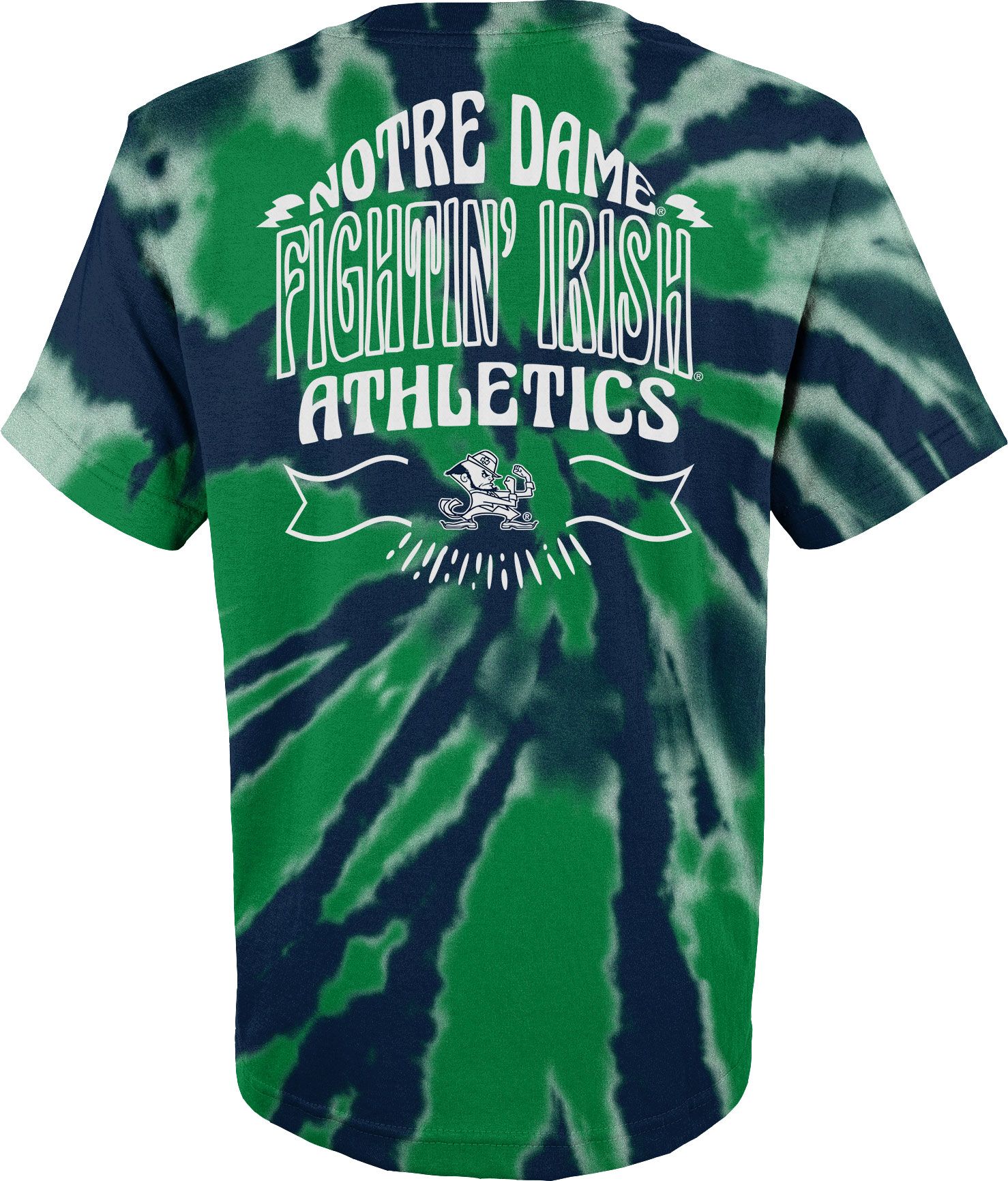 Gen2 Youth Notre Dame Fighting Irish Green Tie Dye T-Shirt product image