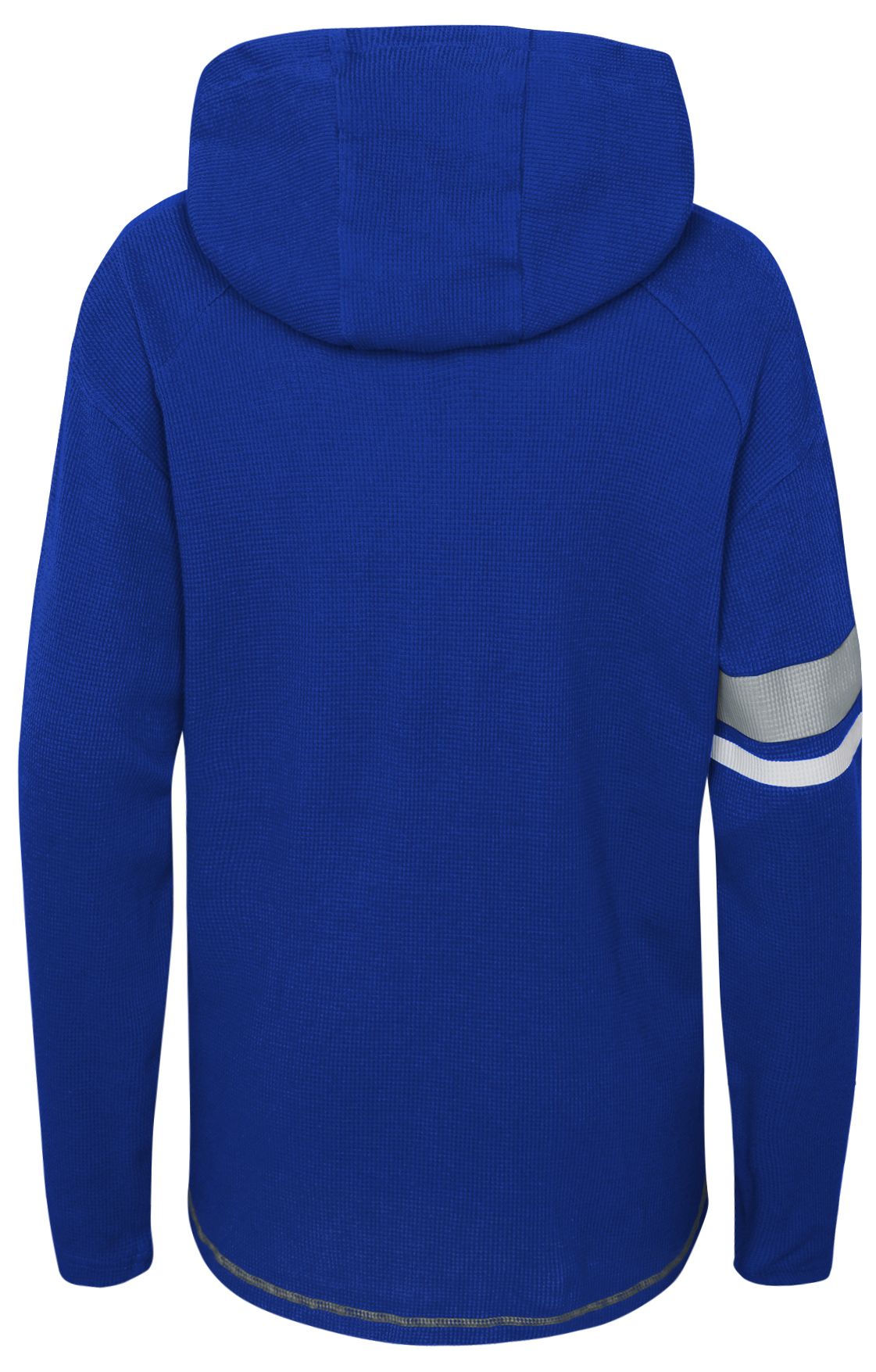 Outerstuff Youth Duke Blue Devils Royal Blue/Heather Grey Hooded Thermal Long Sleeve Shirt product image