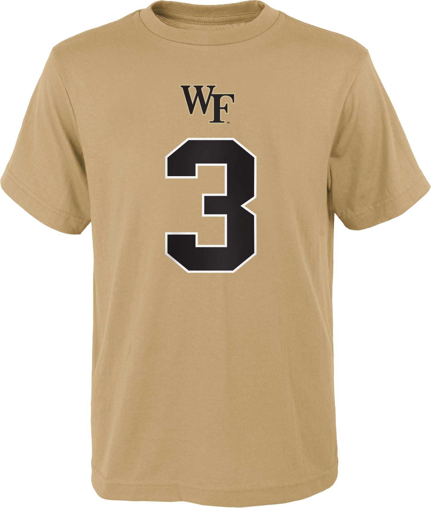 Gen2 Youth Wake Forest Demon Deacons Malik Mustapha #3 Gold T-Shirt