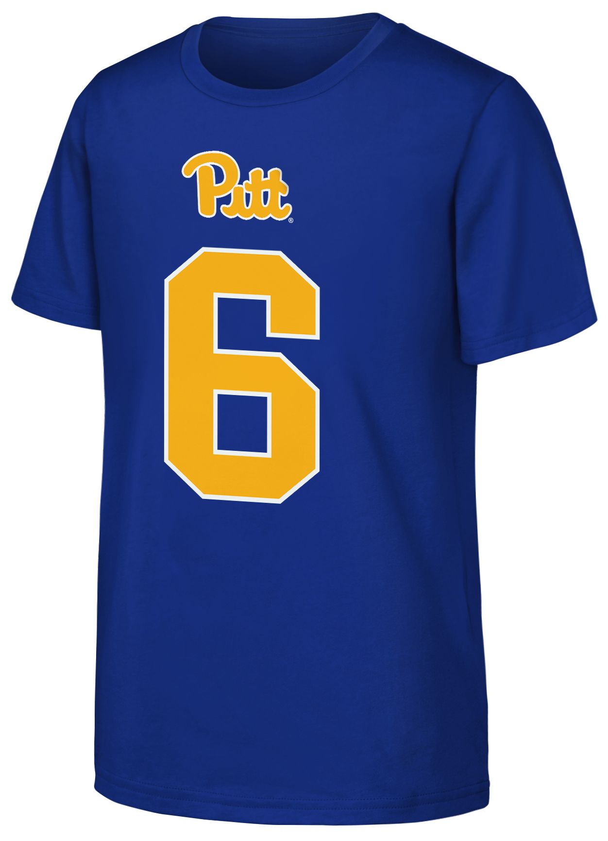 NCAA Youth Pitt Panthers Royal Mason Heintschel #6 T-Shirt