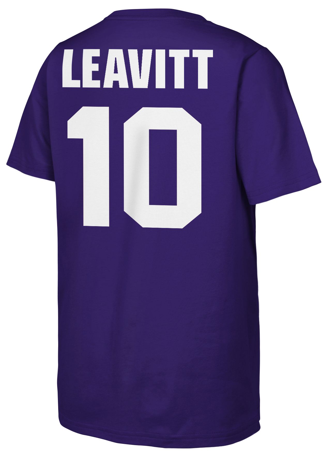 NCAA Youth LSU Tigers Purple Sam Leavitt #10 T-Shirt product image