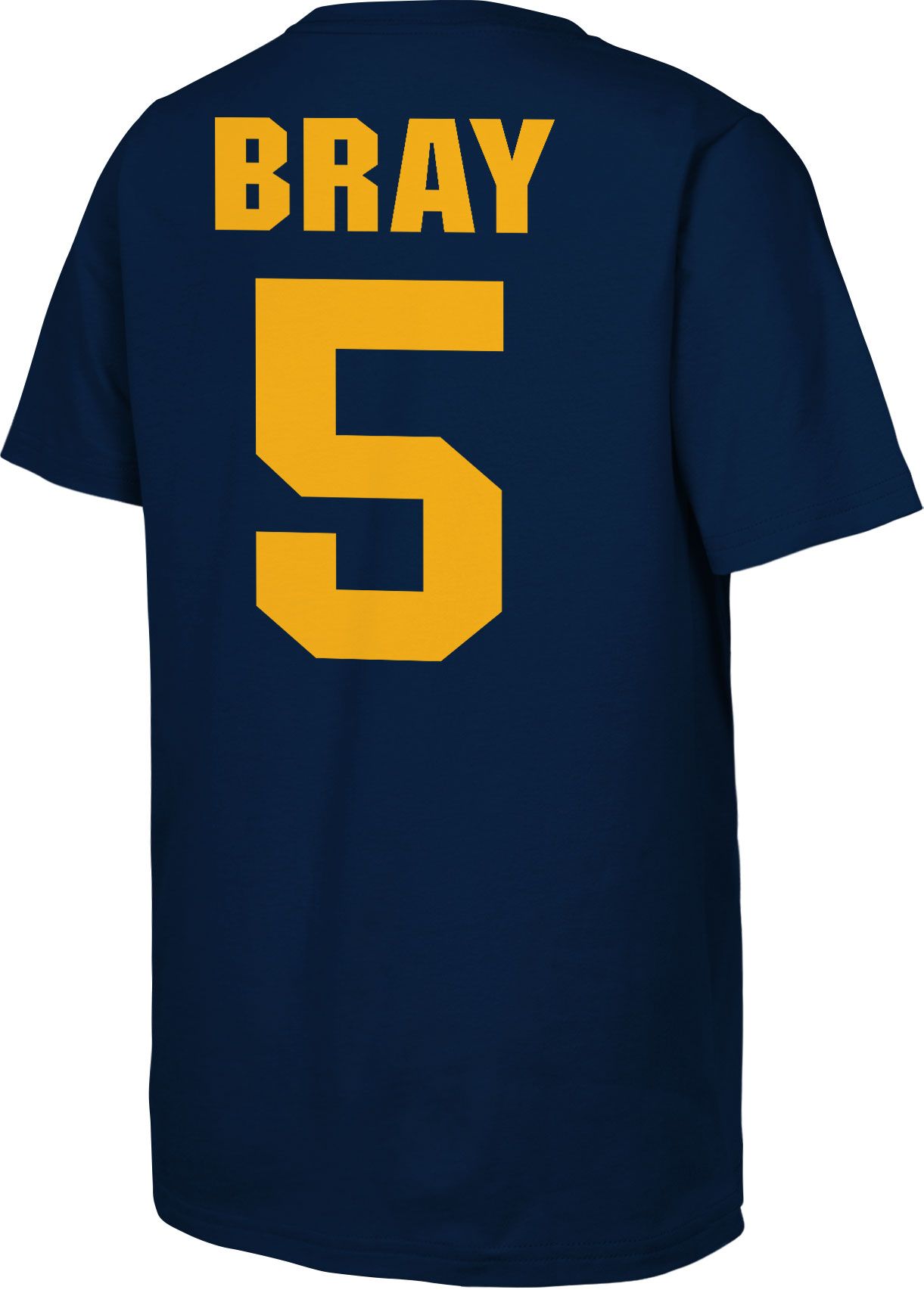 NCAA Youth West Virginia Mountaineers Jaden Bray #5 Navy T-Shirt product image