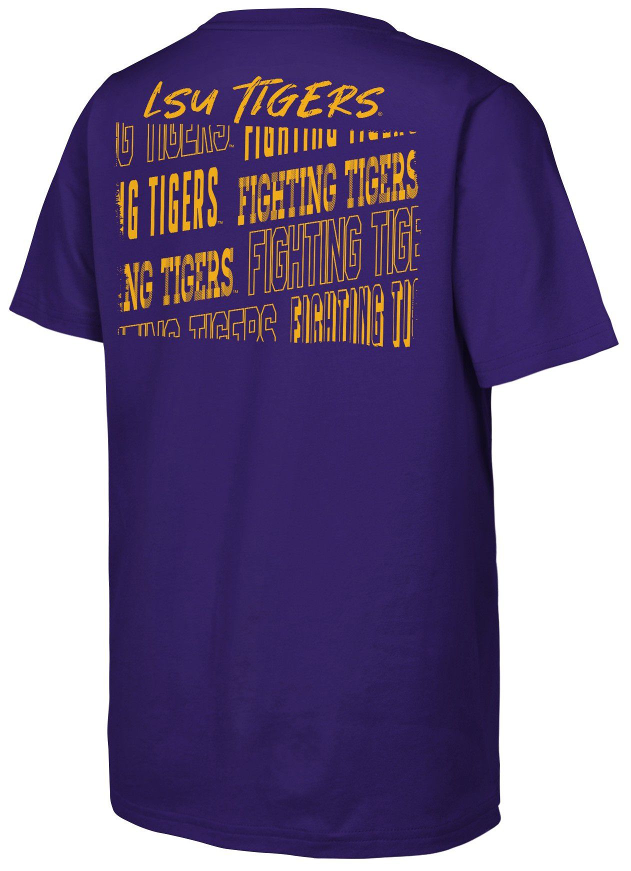 NCAA Youth LSU Tigers Purple Tale of the Tape T-Shirt product image