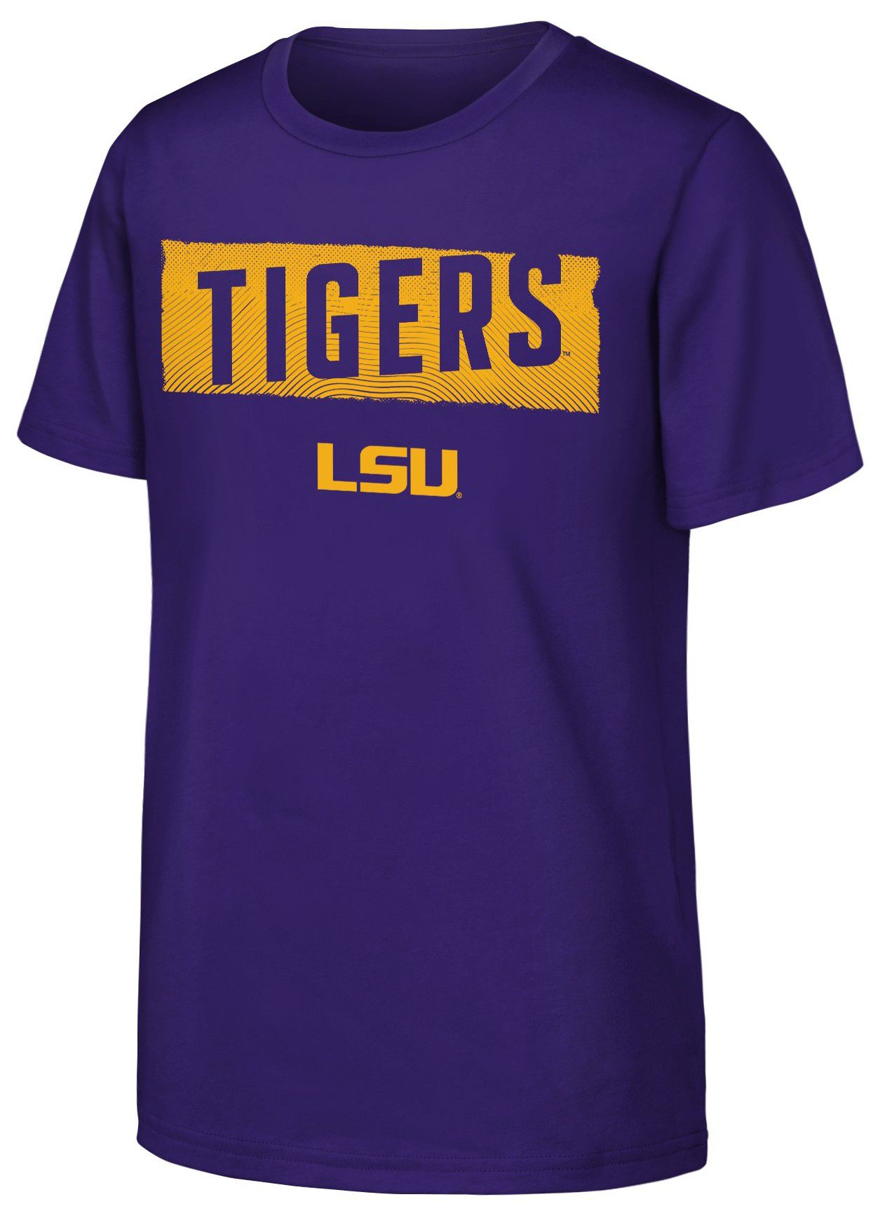 NCAA Youth LSU Tigers Purple Tale of the Tape T-Shirt product image