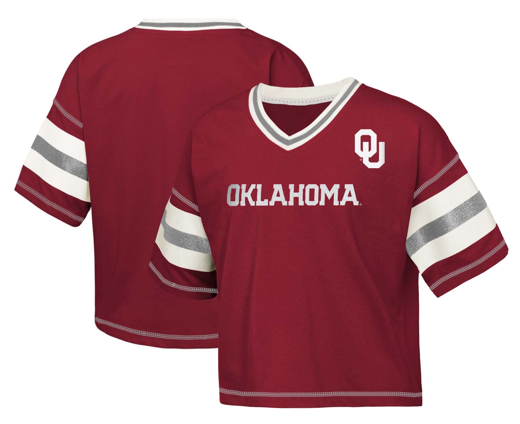 Gen2 Girls' Oklahoma Sooners Team Crimson Grid Iron Short Sleeve T-Shirt product image