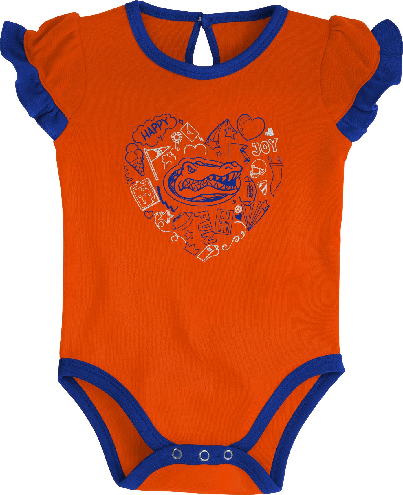 Gen2 Infant Florida Gators 2 Much Love 2-Piece Creeper Set