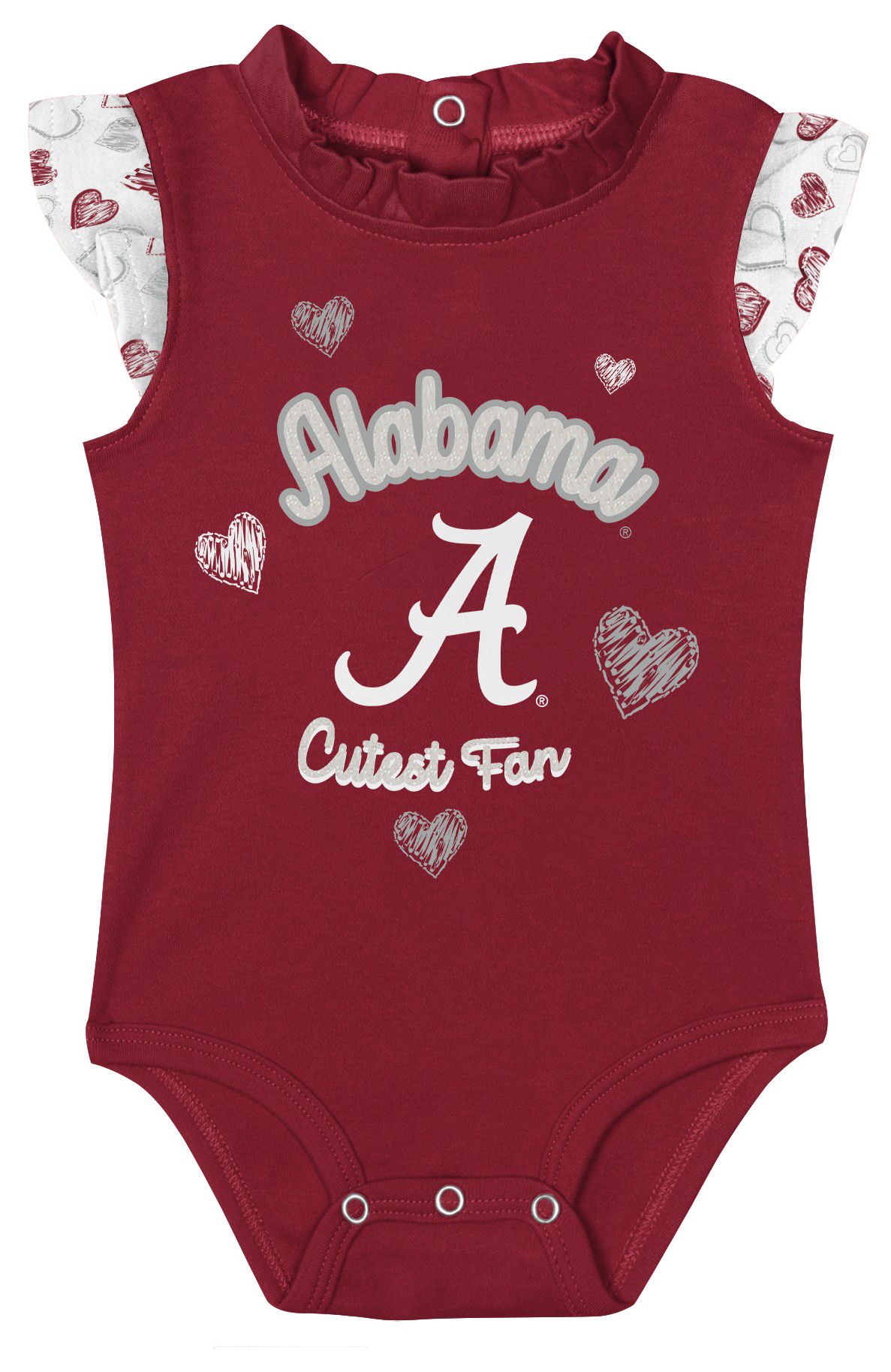 Gen2 Infant Alabama Crimson Tide Hearts 2-Piece Creeper Set product image