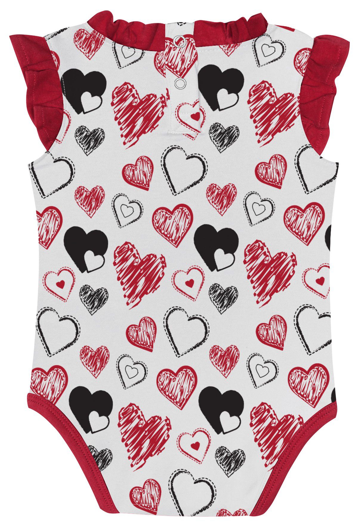 Gen2 Infant Wisconsin Badgers Hearts 2-Piece Creeper Set product image