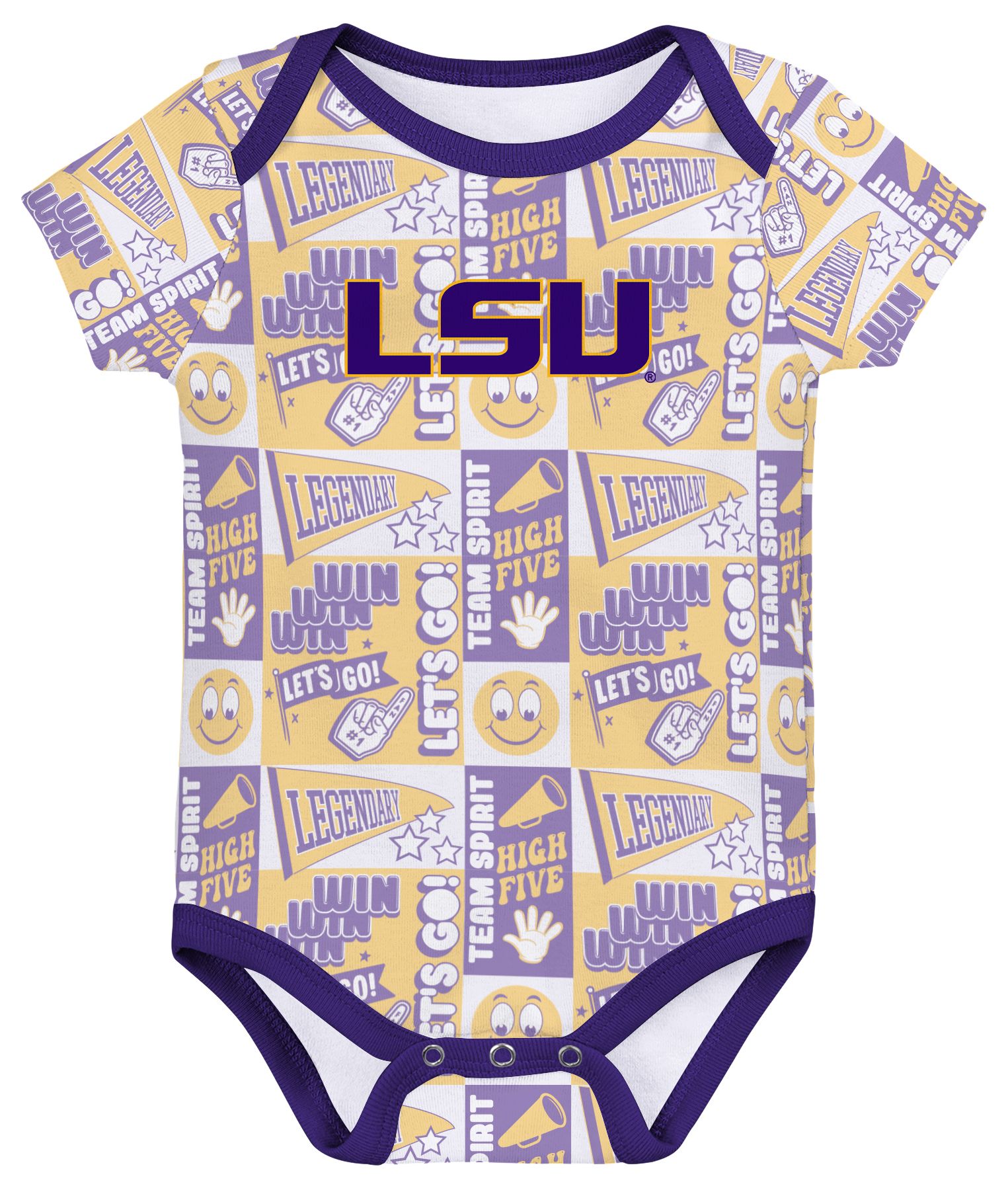 Gen2 Infant LSU Tigers Comics 3-Piece Creeper Set product image