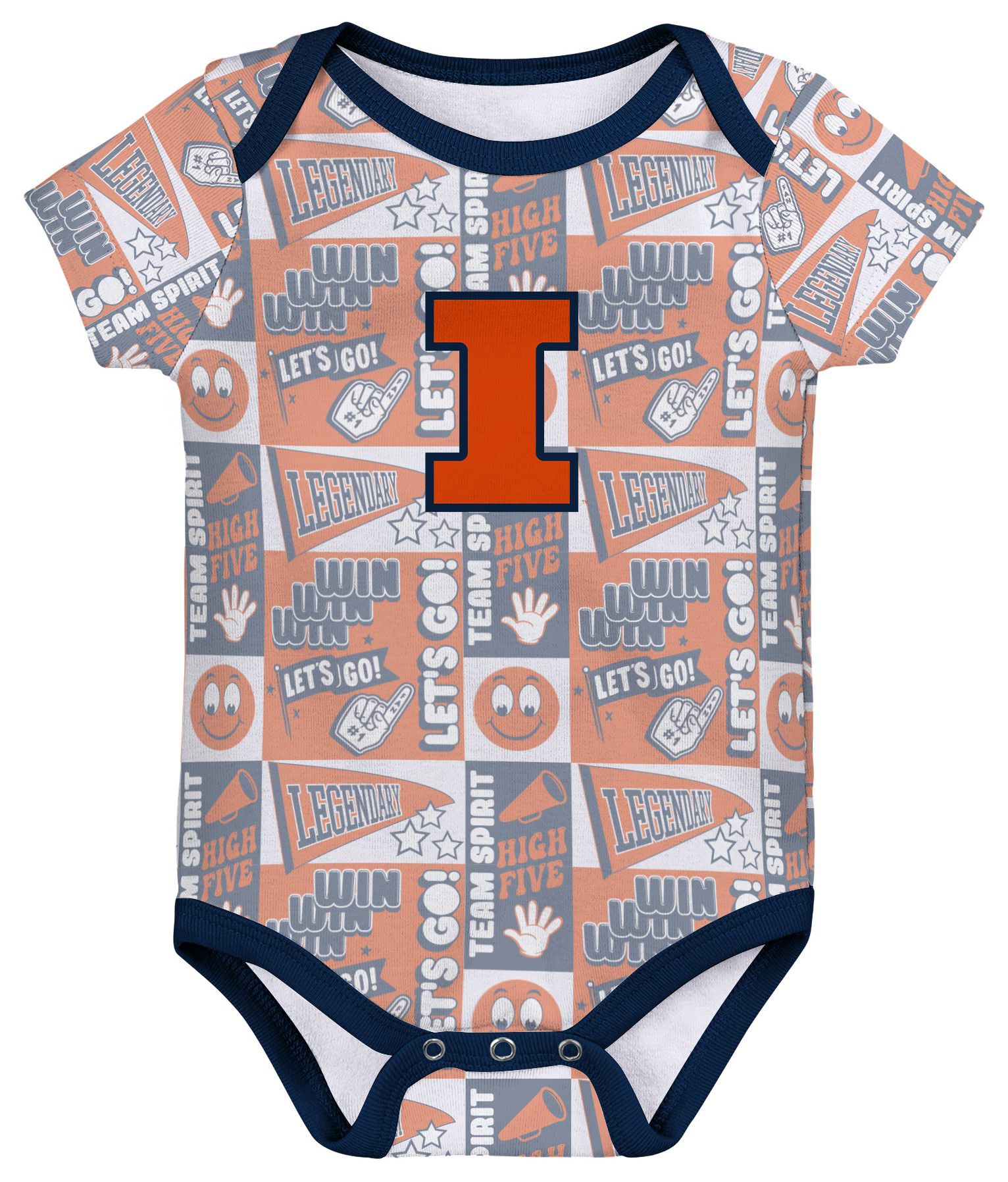 Gen2 Infant Illinois Fighting Illini Comics 3-Piece Creeper Set product image