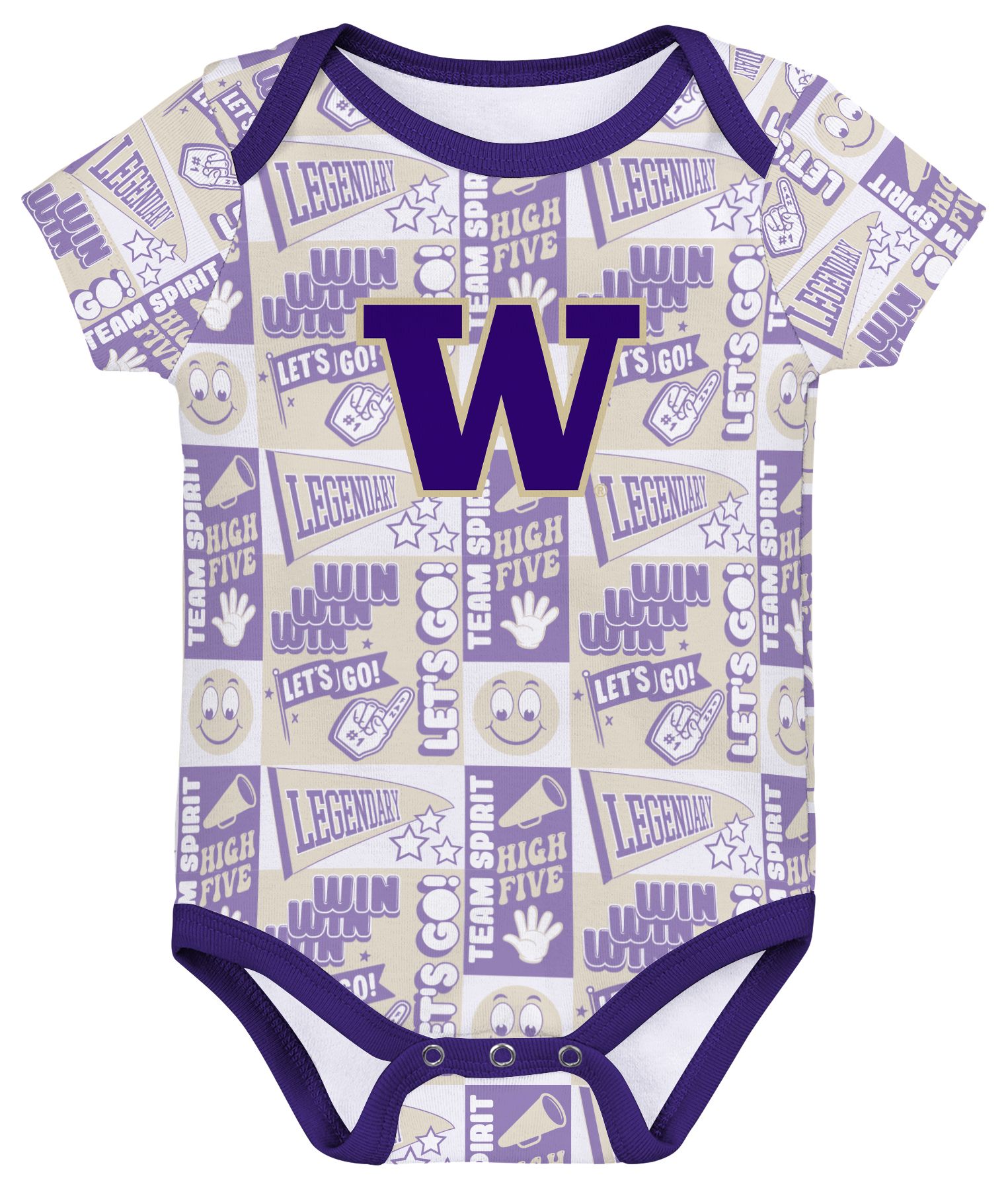 Gen2 Infant Washington Huskies Comics 3-Piece Creeper Set product image