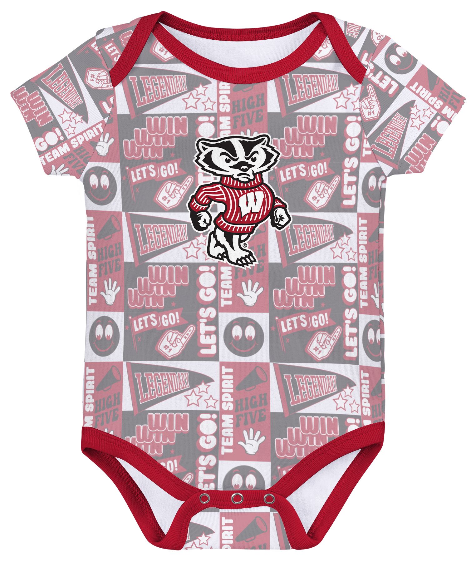 Gen2 Infant Wisconsin Badgers Comics 3-Piece Creeper Set product image