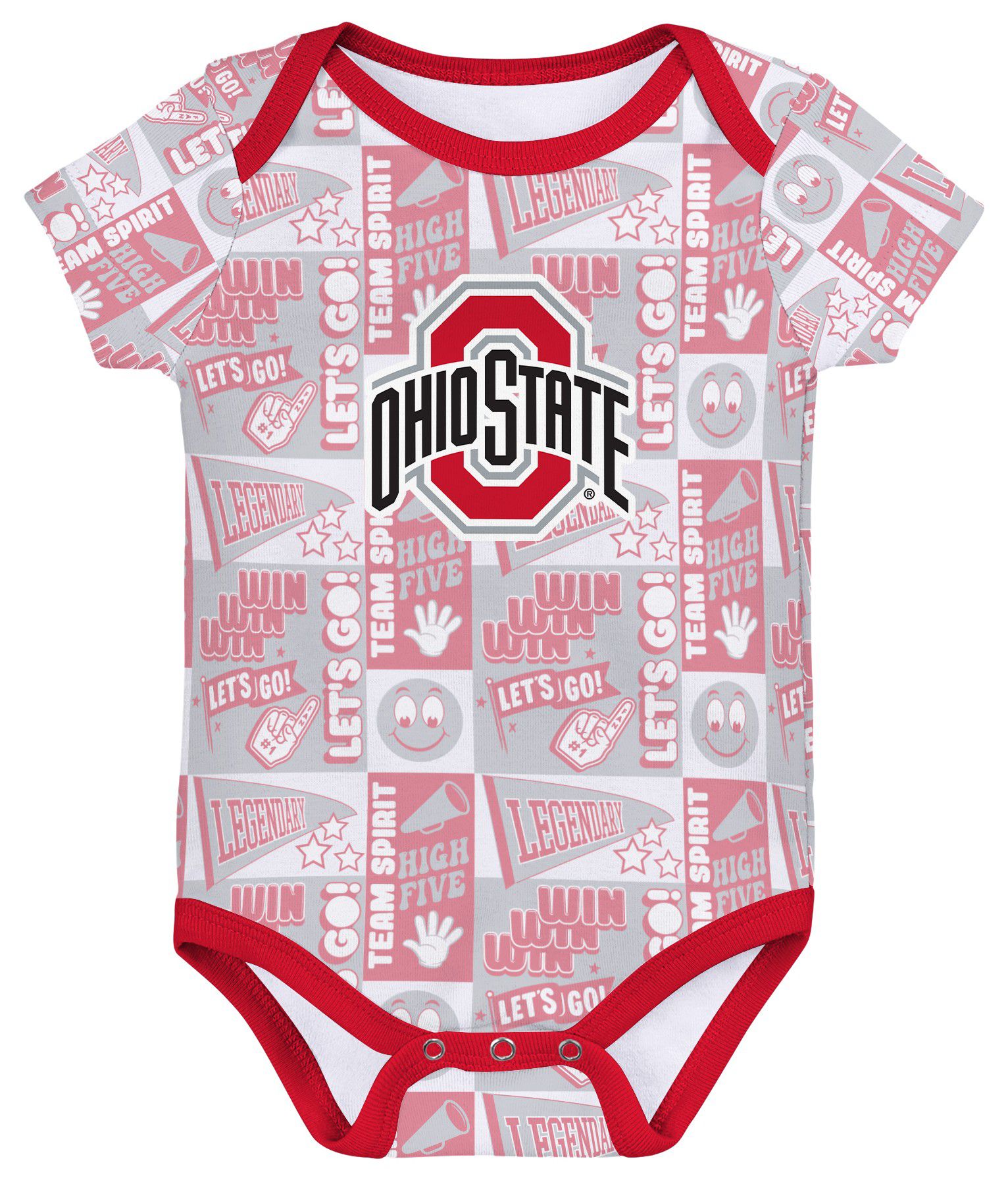 Gen2 Infant Ohio State Buckeyes Comics 3-Piece Creeper Set product image