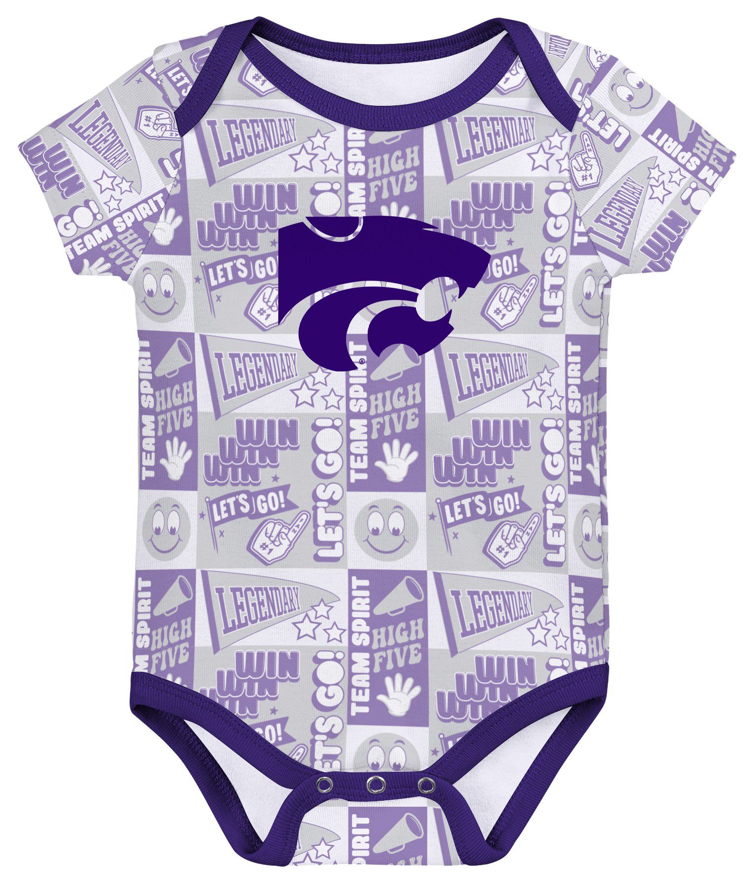 Gen2 Infant Kansas State Wildcats Comics 3-Piece Creeper Set product image