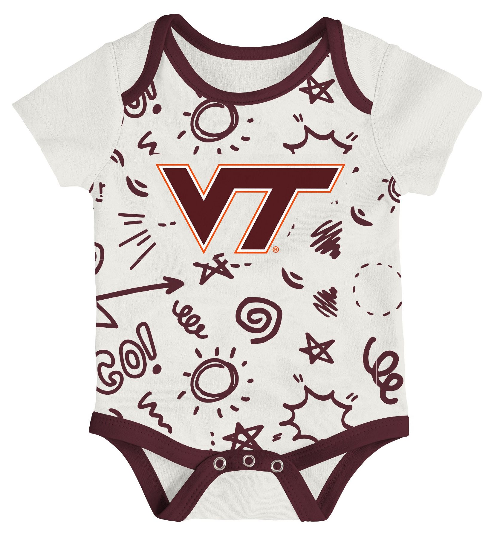 Gen2 Infant Virginia Tech Hokies All Day Play Creeper Set product image