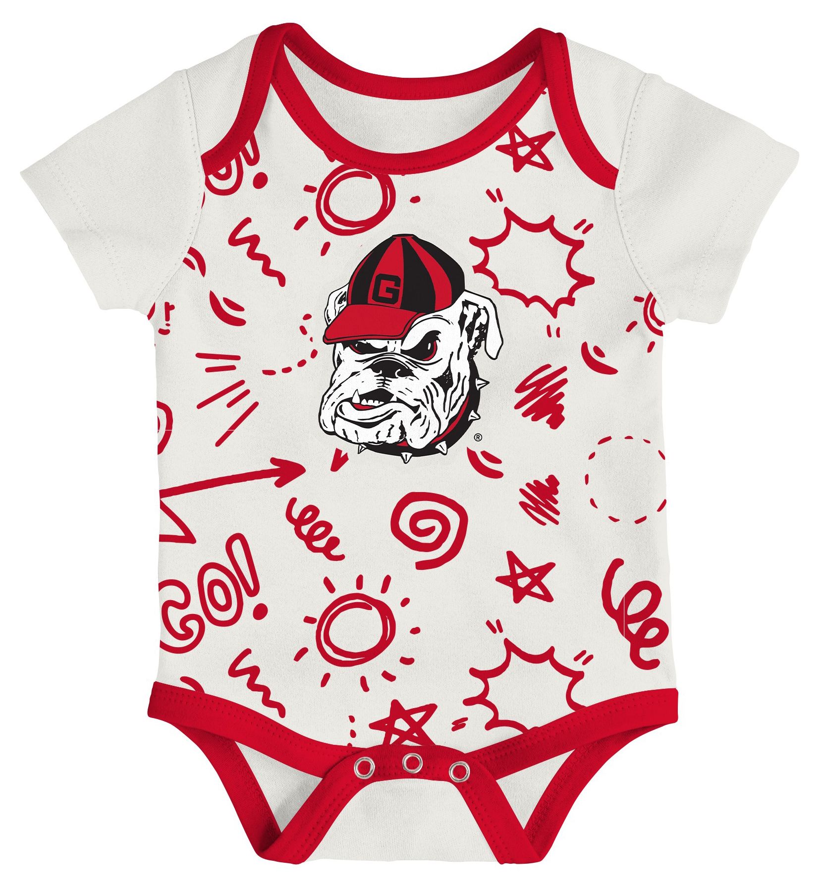 Gen2 Infant Georgia Bulldogs All Day Play Creeper Set product image