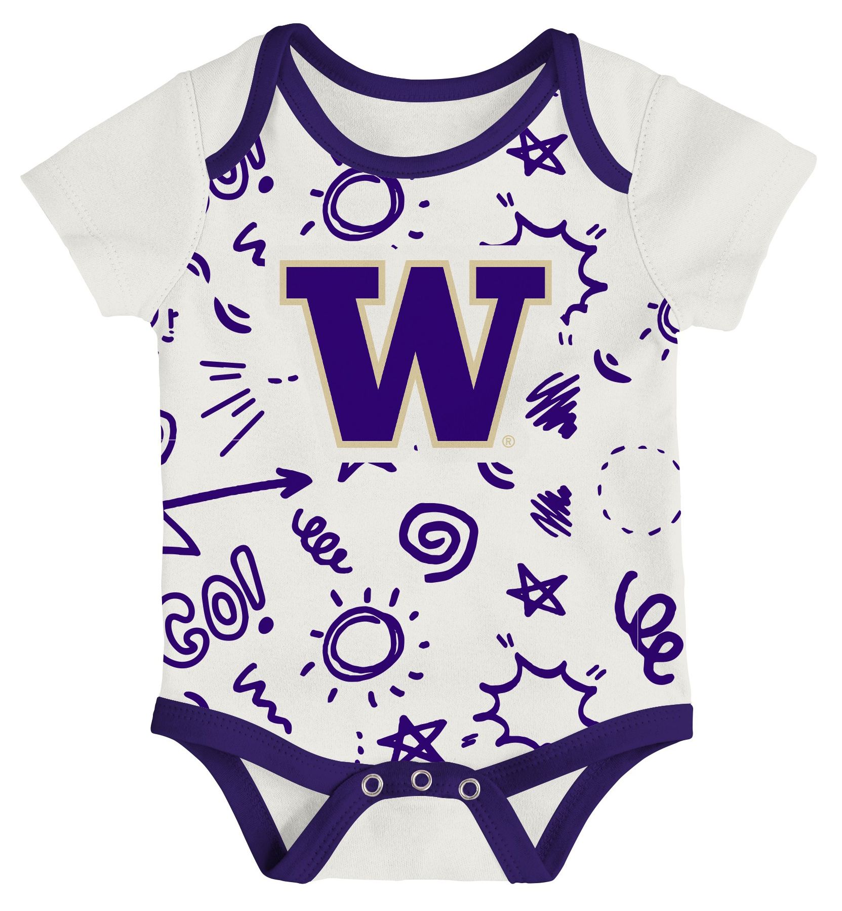 Gen2 Infant Washington Huskies All Day Play Creeper Set product image
