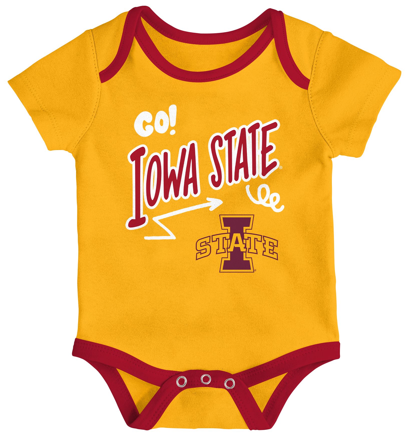 Gen2 Newborn Iowa State Cyclones All Day Play Creeper Set product image