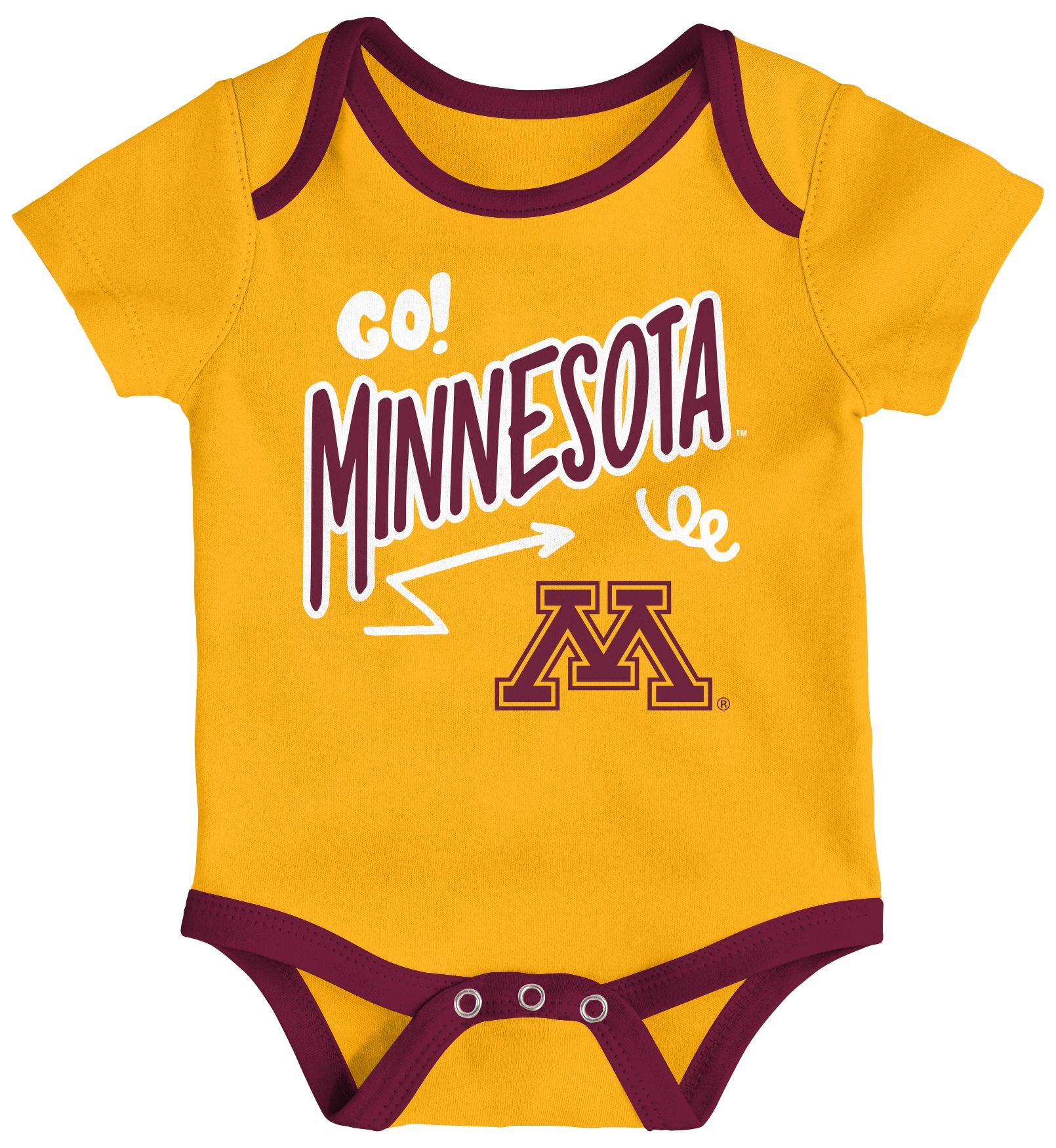 Gen2 Newborn Minnesota Golden Gophers All Day Play Creeper Set product image