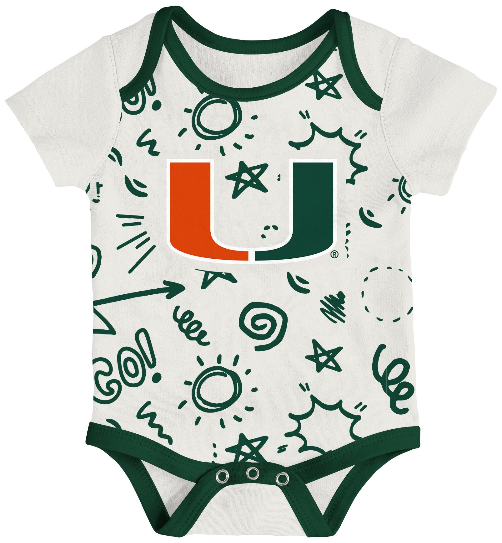 Gen2 Newborn Miami Hurricanes All Day Play Creeper Set product image