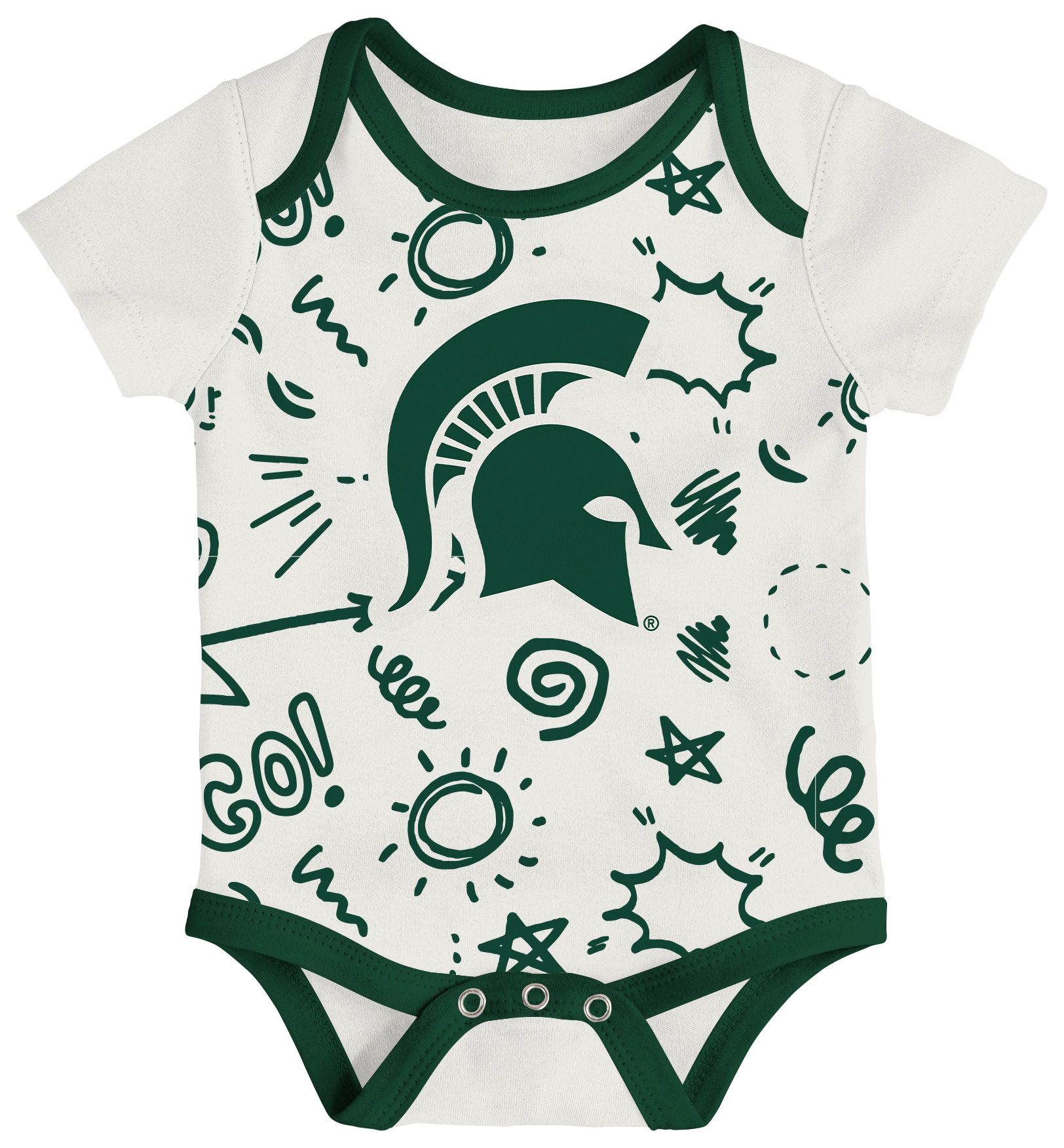 Gen2 Newborn Michigan State Spartans All Day Play Creeper Set product image