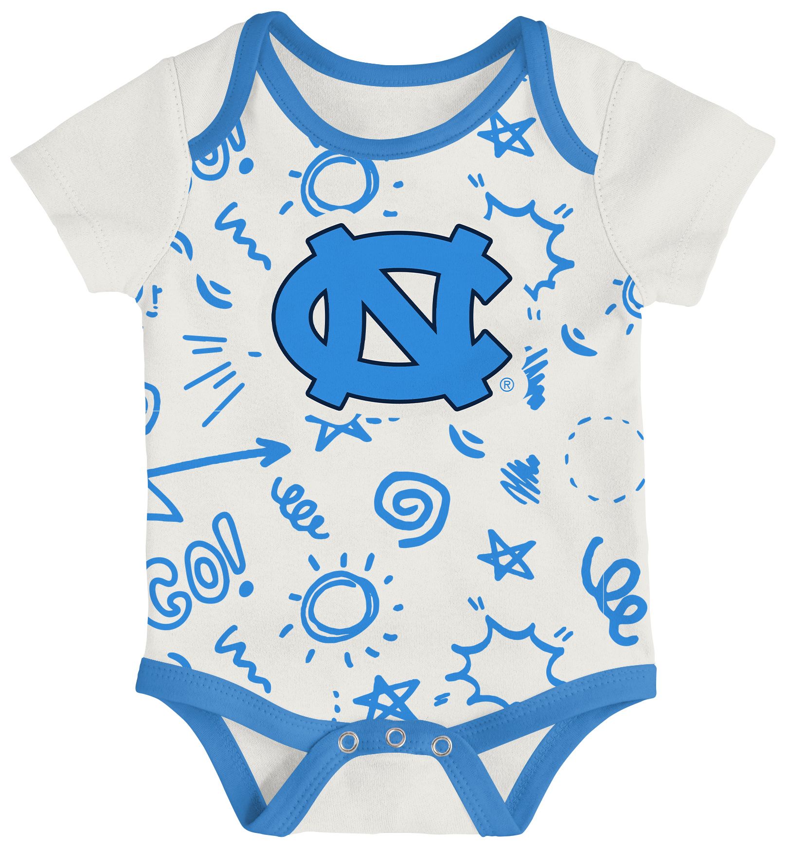 Gen2 Newborn North Carolina Tar Heels All Day Play Creeper Set product image