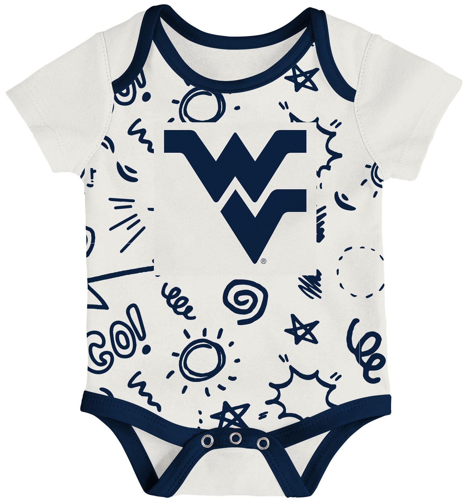 Gen2 Newborn West Virginia Mountaineers All Day Play Creeper Set product image