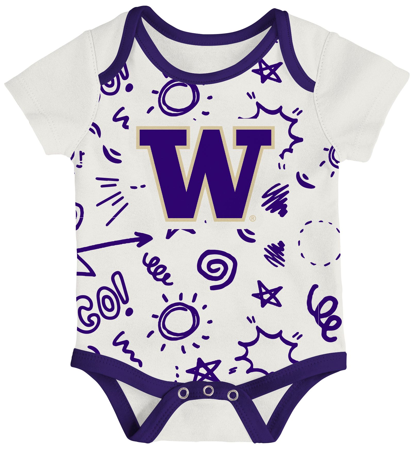 Gen2 Newborn Washington Huskies All Day Play Creeper Set product image
