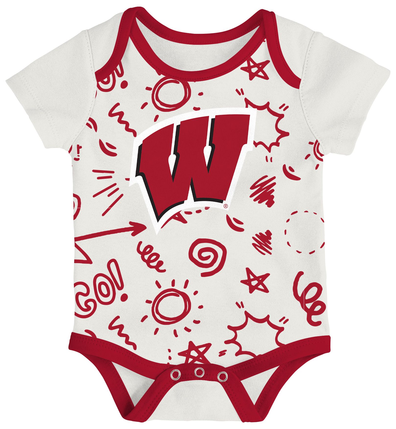 Gen2 Newborn Wisconsin Badgers All Day Play Creeper Set product image