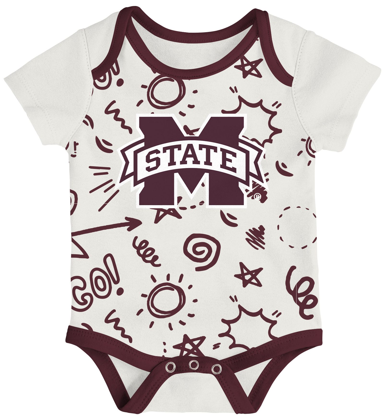 Gen2 Newborn Mississippi State Bulldogs All Day Play Creeper Set product image