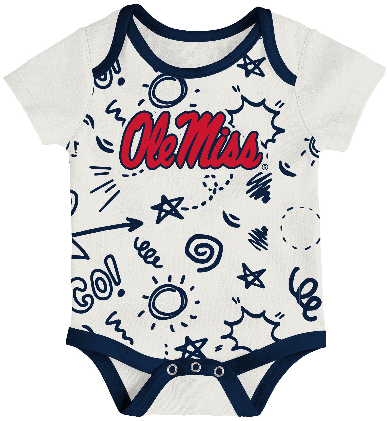 Gen2 Newborn Ole Miss Rebels All Day Play Creeper Set product image