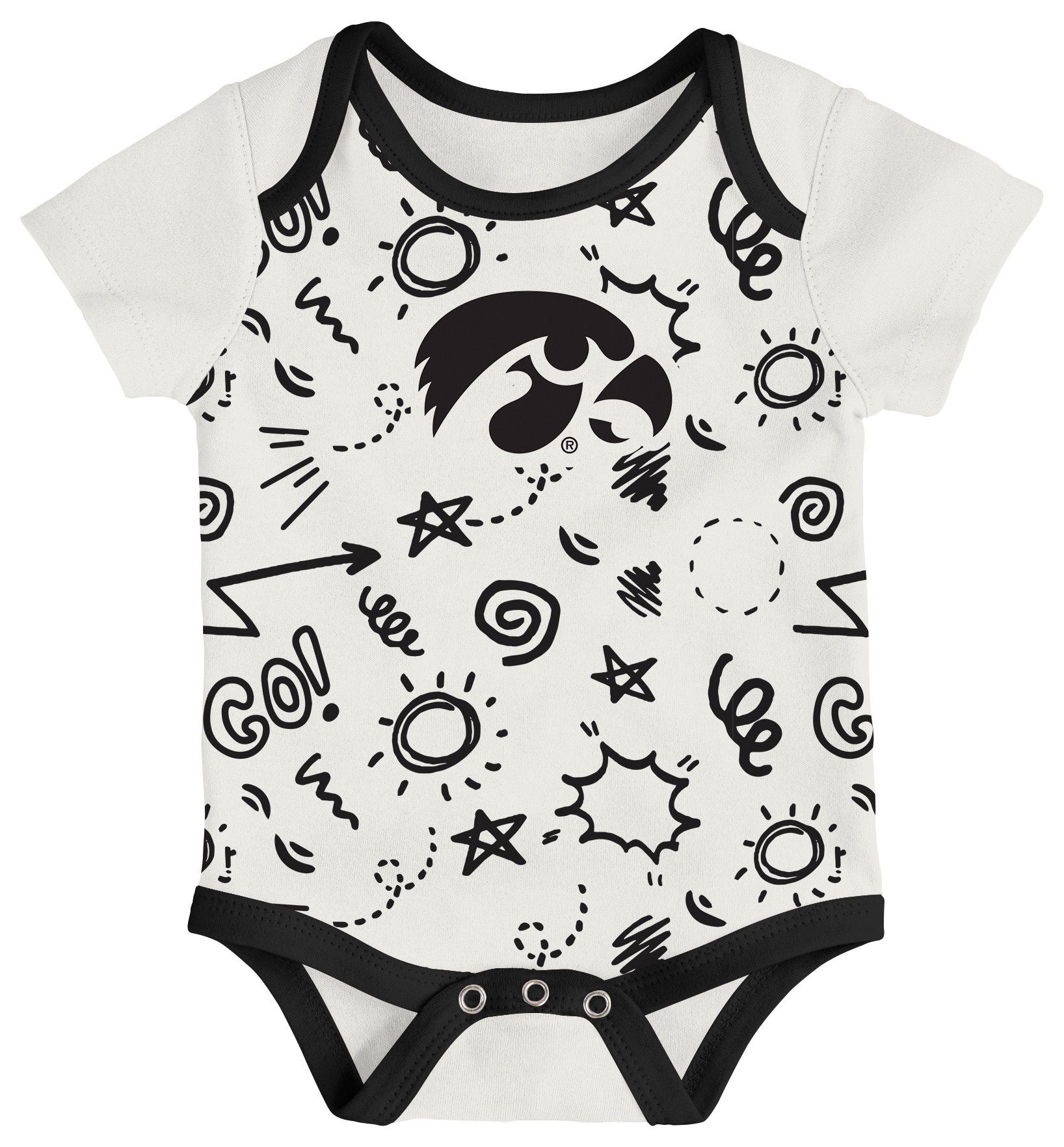 Gen2 Infant Iowa Hawkeyes All Day Play Creeper Set product image