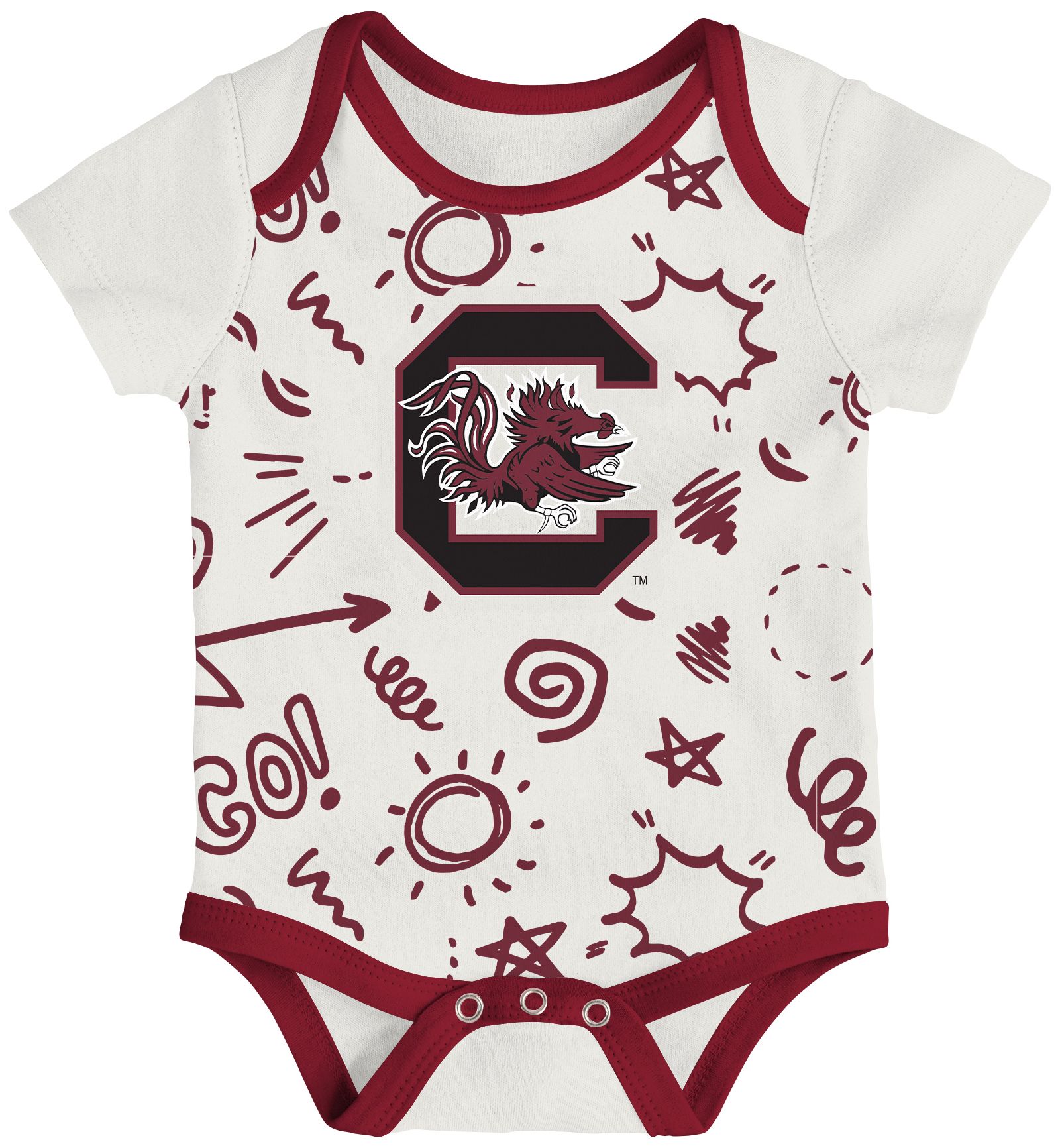 Gen2 Newborn South Carolina Gamecocks All Day Play Creeper Set product image