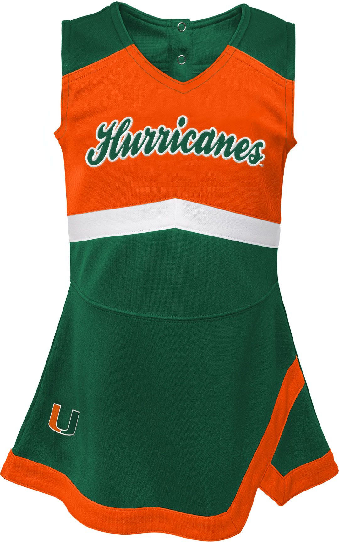Gen2 Toddler Girls' Miami Hurricanes Green Cheer Dress product image
