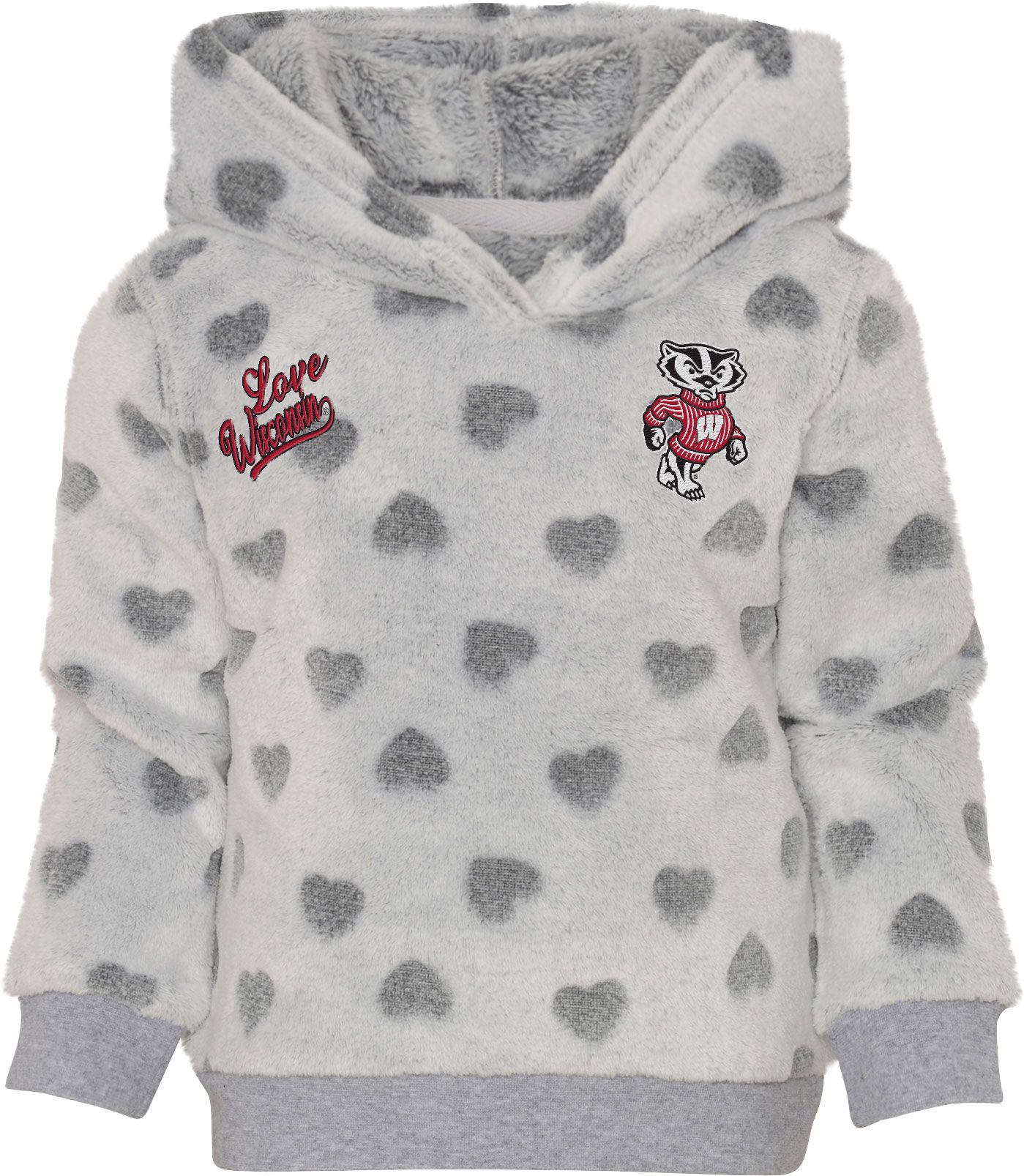 Gen2 Toddler Girls' Wisconsin Badgers Red 2-Piece Hoodie Set