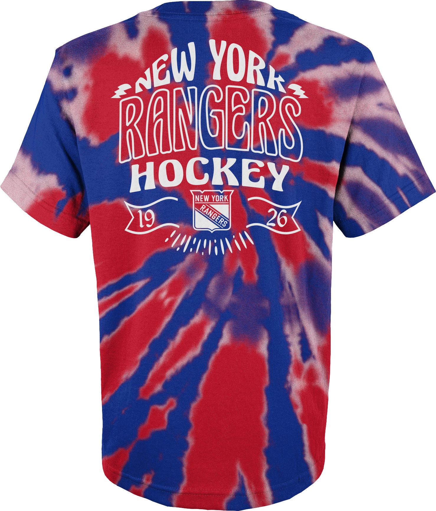 NHL Youth New York Rangers Pennant Tie-Dye T-Shirt product image
