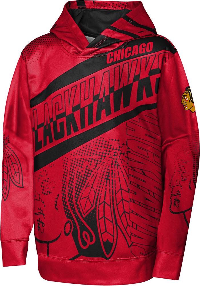 Fanatics Outerstuff Connor Bedard Chicago Blackhawks Youth Player Hoodie L / Red