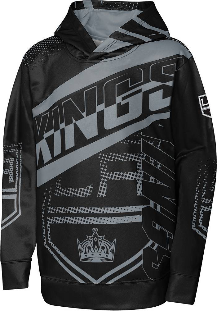 Outerstuff NHL Youth Los Angeles Kings Prime Alternate Grey Pullover Hoodie, Boys', Large, Gray