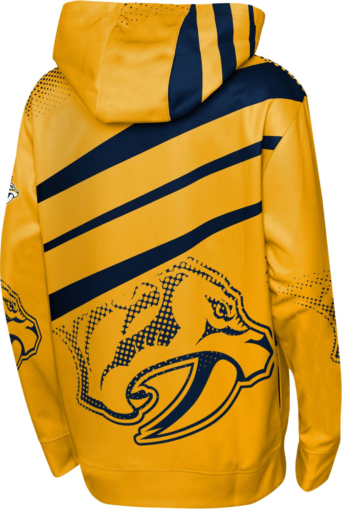 NHL Youth Nashville Predators Home Ice Yellow Pullover Hoodie