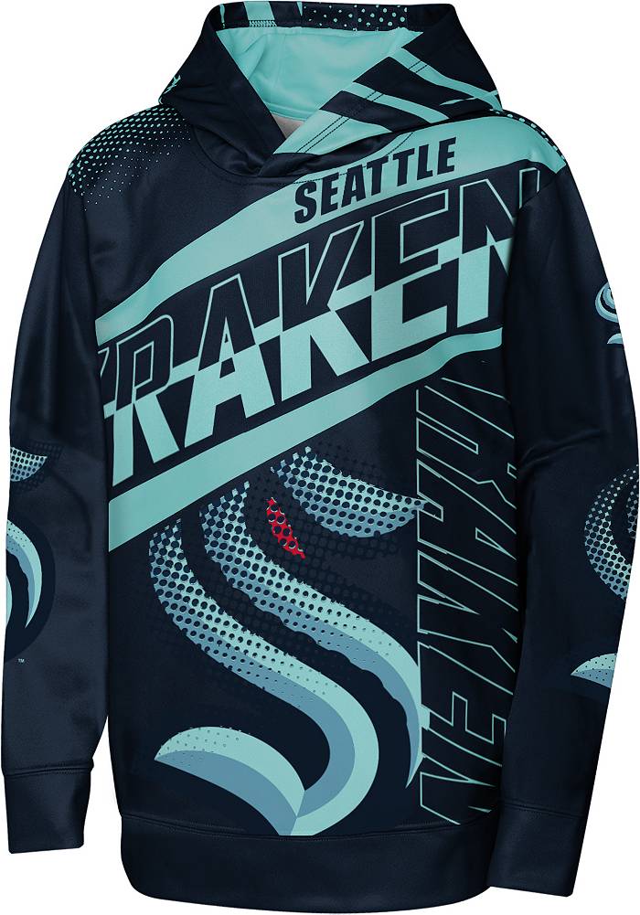  Outerstuff Seattle Kraken Youth Size Hockey Team Logo Long  Sleeve T-Shirt : Sports & Outdoors