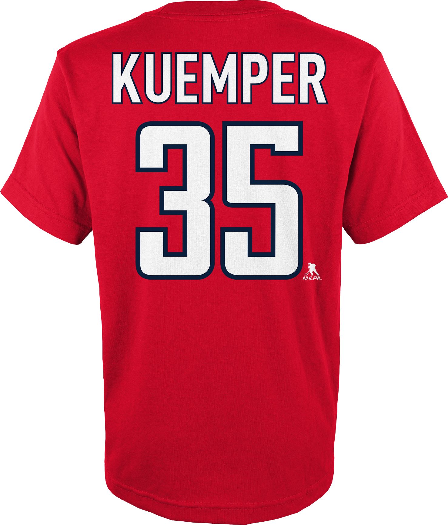 NHL Youth Washington Capitals Darcy Kuemper #35 Red T-Shirt