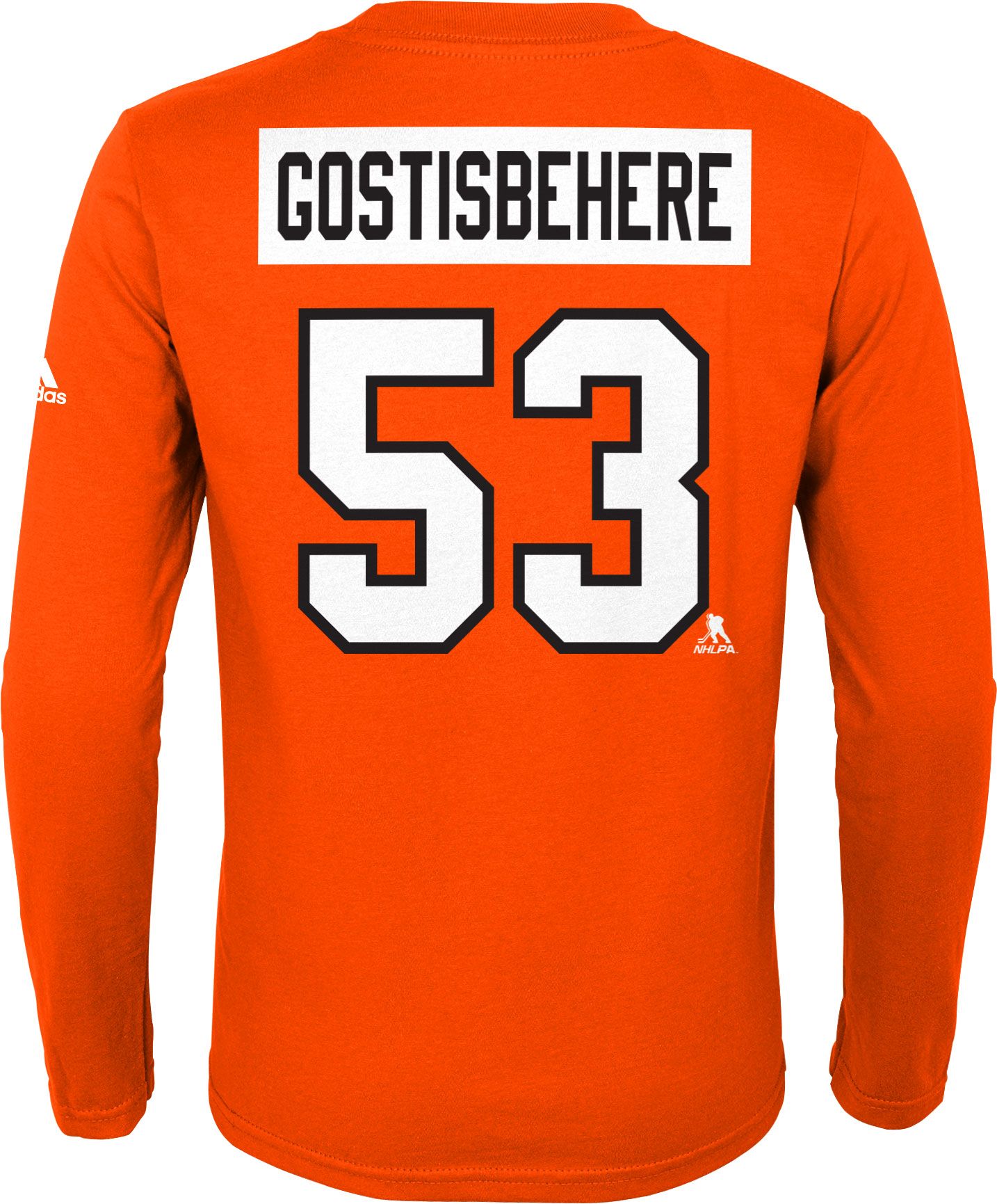 NHL Youth Philadelphia Flyers Shayne Gostisbehere #53 Orange Long Sleeve T-Shirt product image