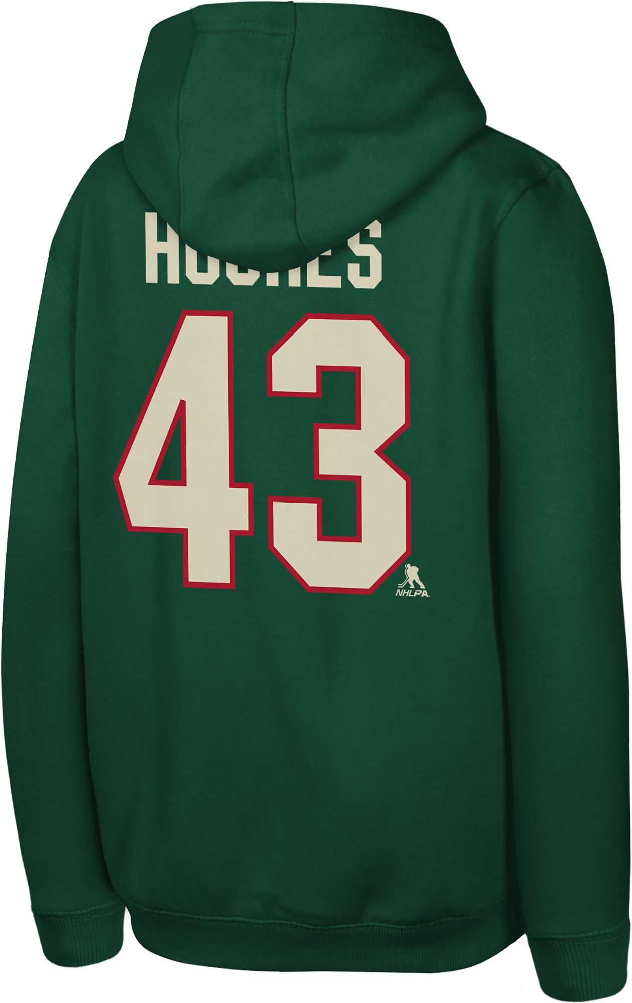 NHL Youth Minnesota Wild Quinn Hughes #43 Hunter Hoodie product image
