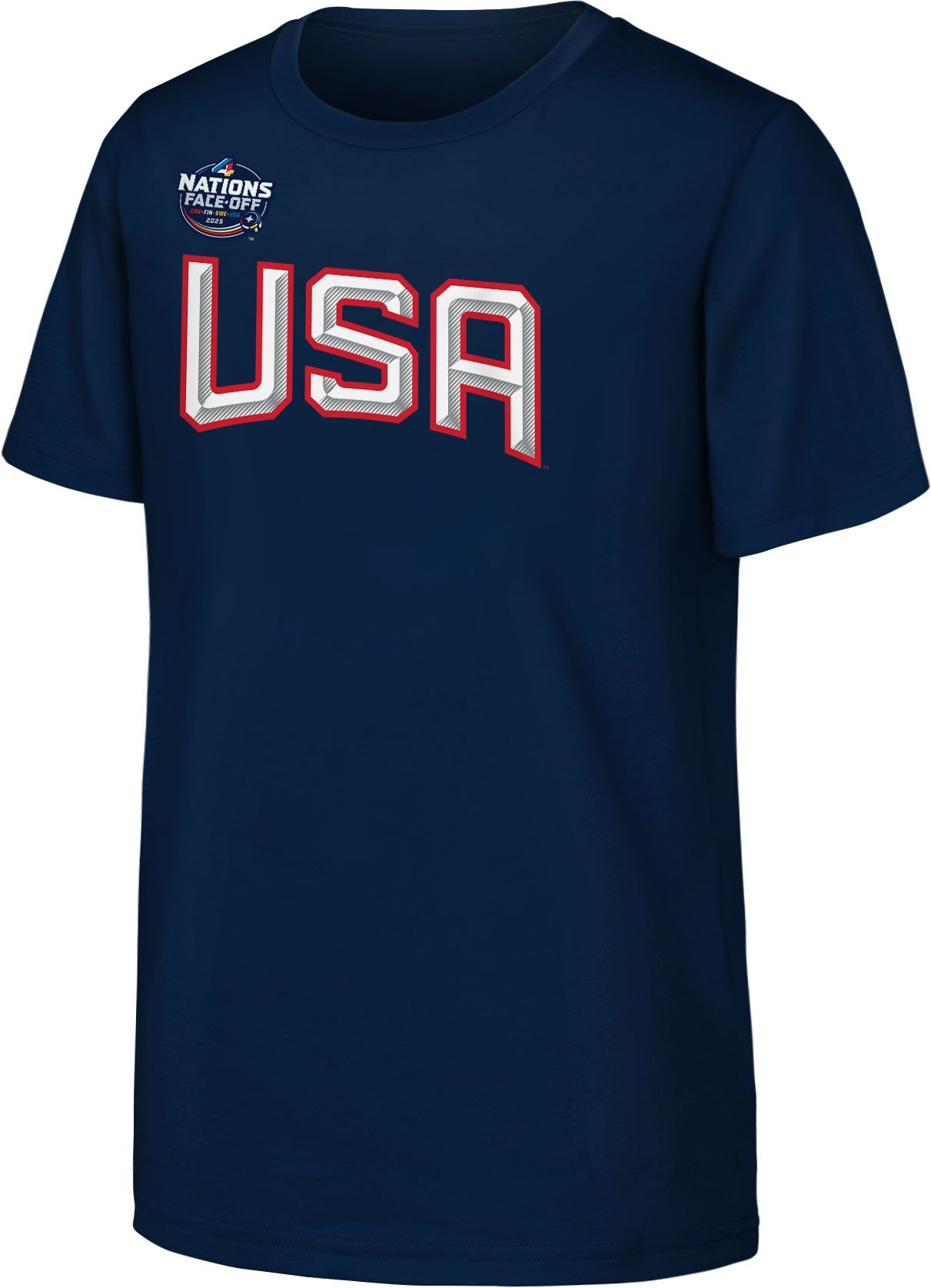 NHL Youth U.S.A Matthew Tkachuk #19 4 Nations Face-Off Navy T-Shirt product image