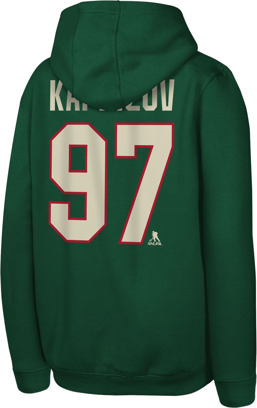 NHL Youth Minnesota Wild Kirill Kaprizov #97 Green Pullover Hoodie product image